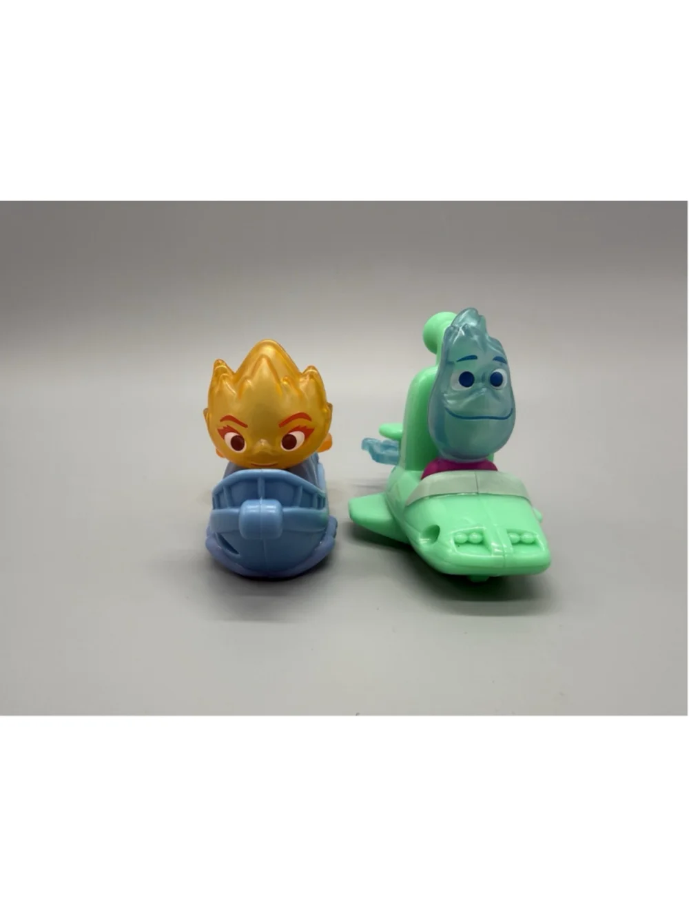 Disney Pixar Elemental Ember Wade Boat Figures Toy Set 2023 McDonalds Happy Meal
